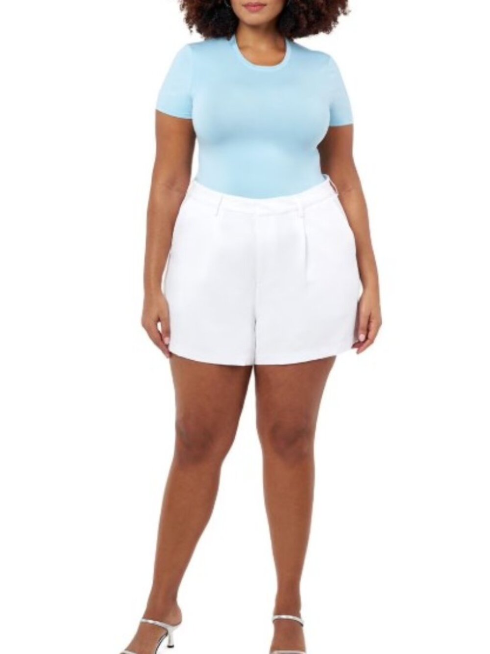 NWT! Edited By Remi Bader High-Rise White Trouser Shorts